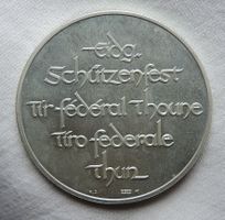 Schützenfest Medaille Thun 1969 Silber