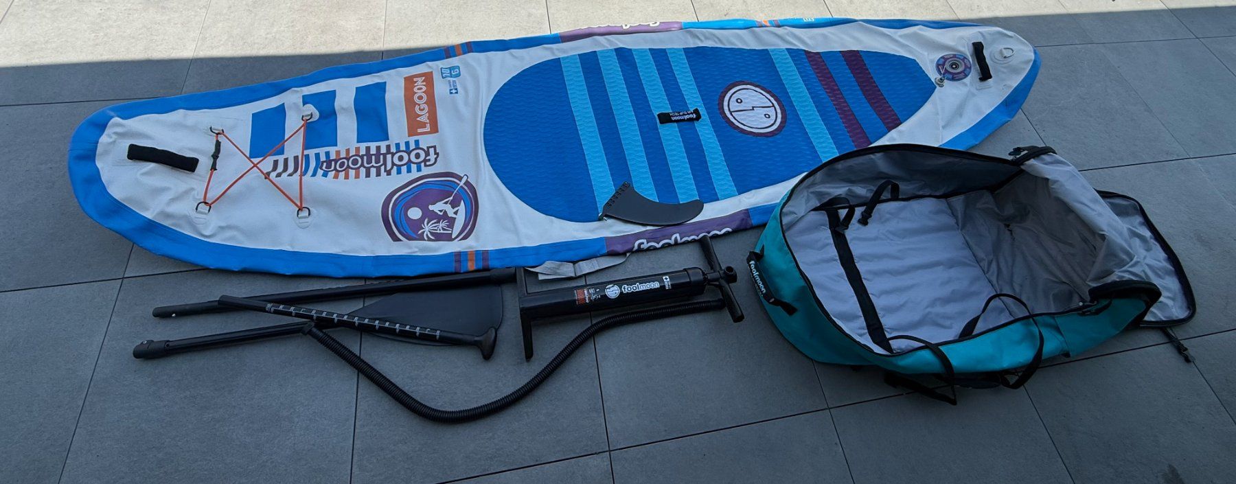 Planches de surf: Paddle gonflable Fool Moon Lagoon 10'6 – D'occasion à Basse-Nendaz par maytainf