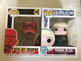 Funko Pop Figuren Young Elsa & Sith Jet