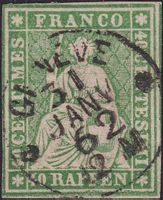 Strubel: 26G (26B4) Luxusstück von GENEVE: 31.JAN.1862