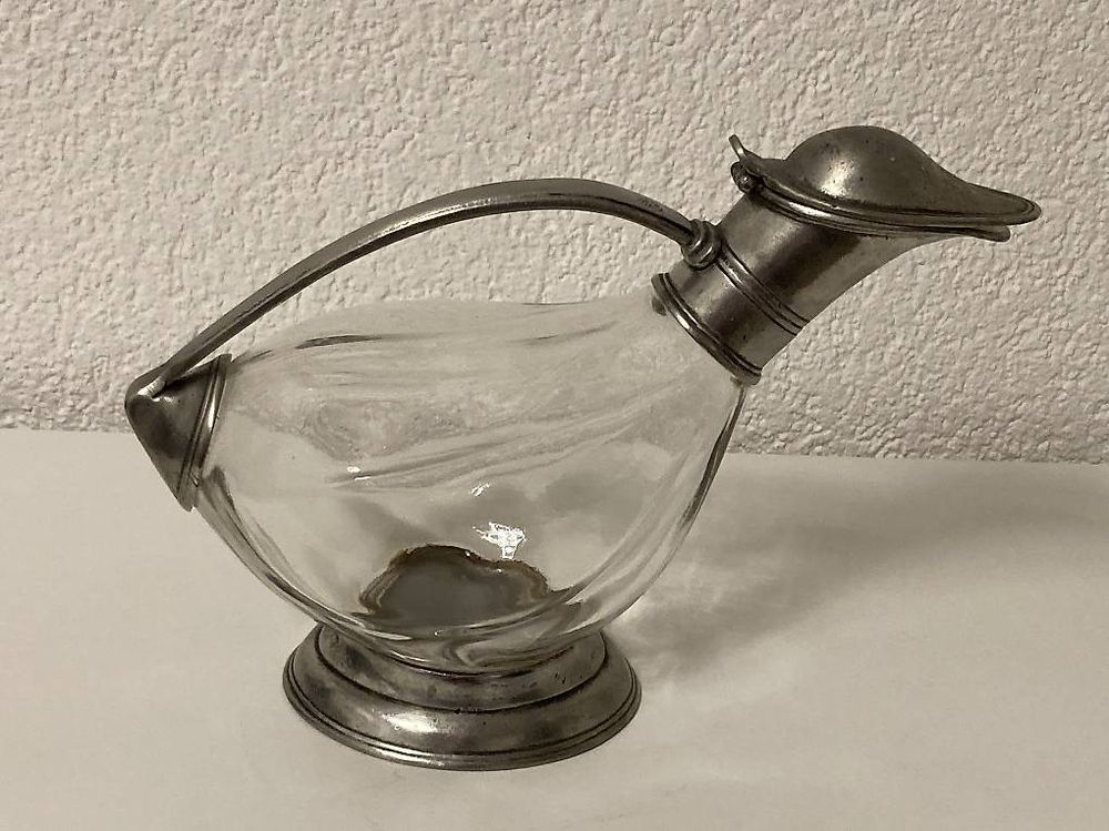 Carafe + 6 verres avec étain 7084 sur