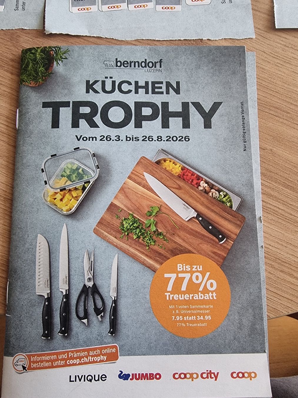 Coop Sammelmarken & -punkte: Coop Küchen Trophy Sammelsticker 228 Stk. – Gebraucht aus Winterthur von Christinakim