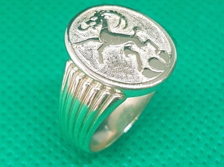 Anelli: Steinbock 750 Gold - Ring 18 Karat Gold – Nuovo (secondo la descrizione) da Unterägeri venduto da Altgoldschmuck 5