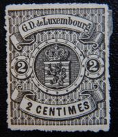 Luxemburg Kat. 13 * 1865 Kat. 50 Euro sign.