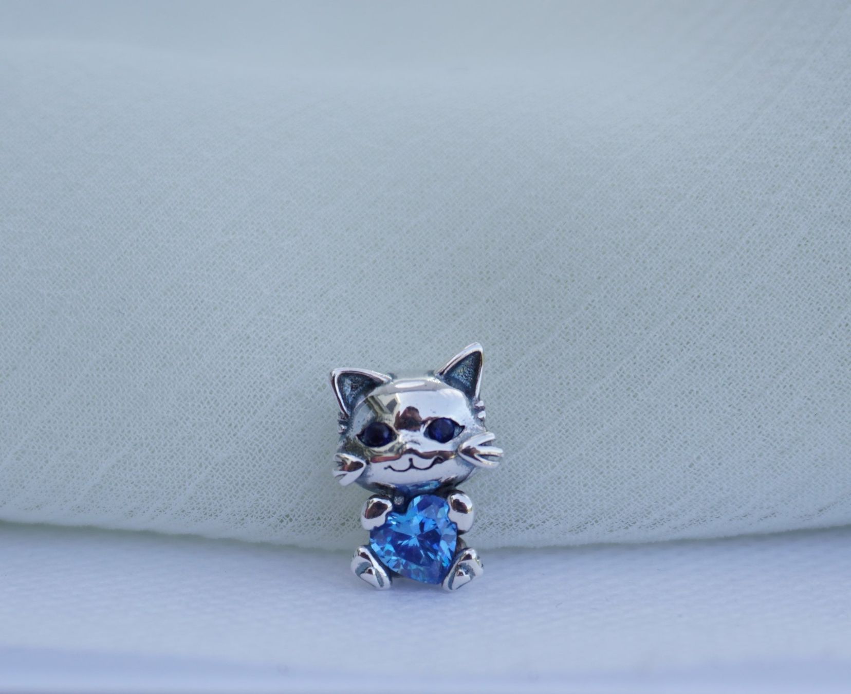 Ciondoli: Charm zu Pandora "Katze mit Diamant" 925 Silber – Nuovo (secondo la descrizione) da Niederbüren venduto da Fidi5 4