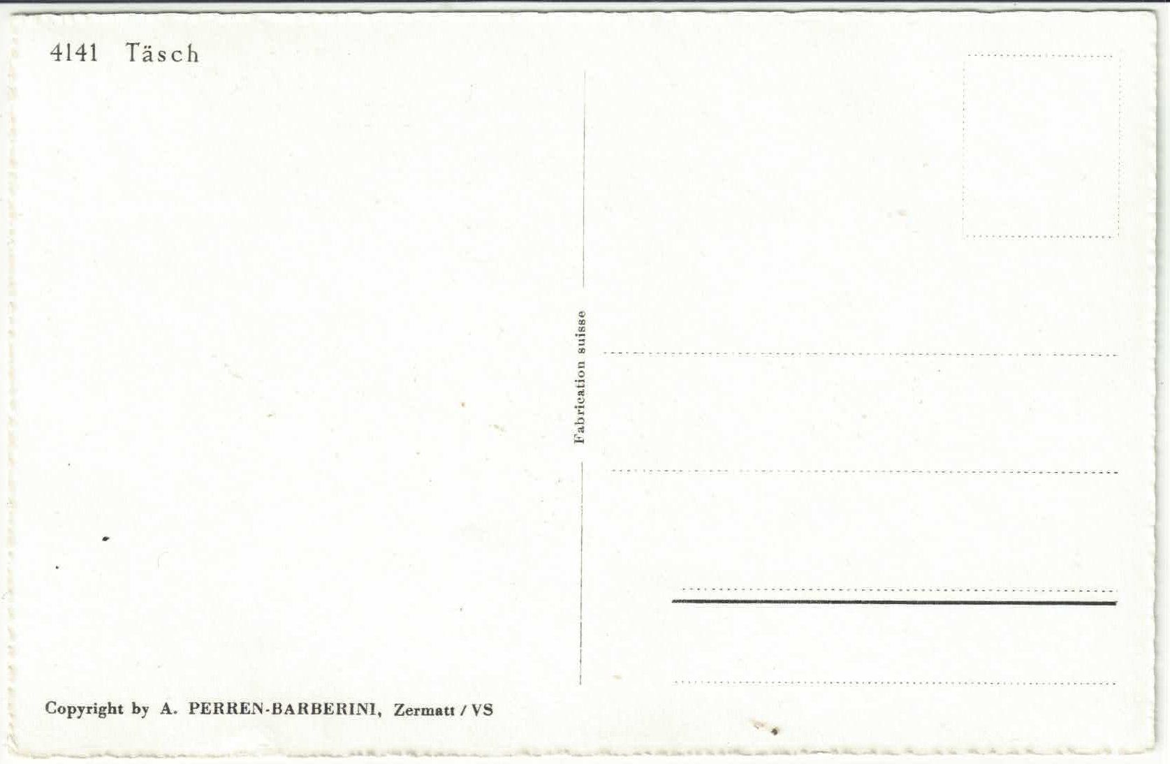 Cartoline postali: Täsch - Generalansicht – Usato da Ettingen venduto da Kartenplanet 1
