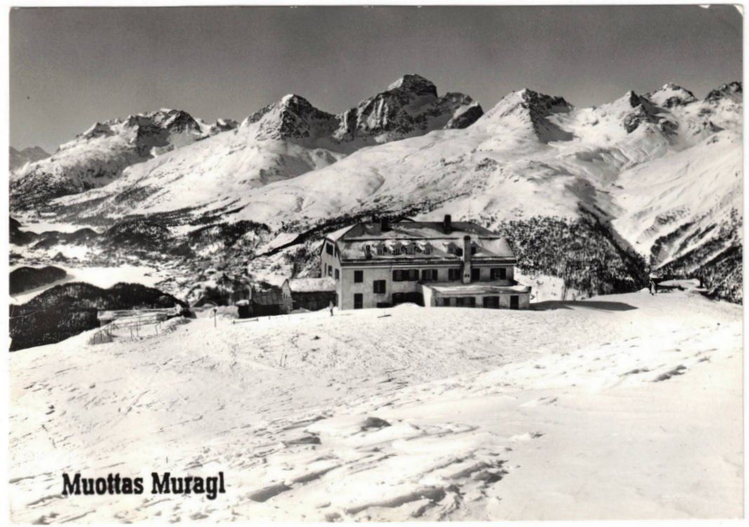 Cartoline postali: St. Moritz - Standseilbahn Muottas Muragl Bergstation – Usato da Binningen venduto da Mountainrider
