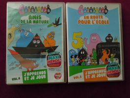 Barbapapa DVDs J'apprends je joue 4)nature 8)en route école