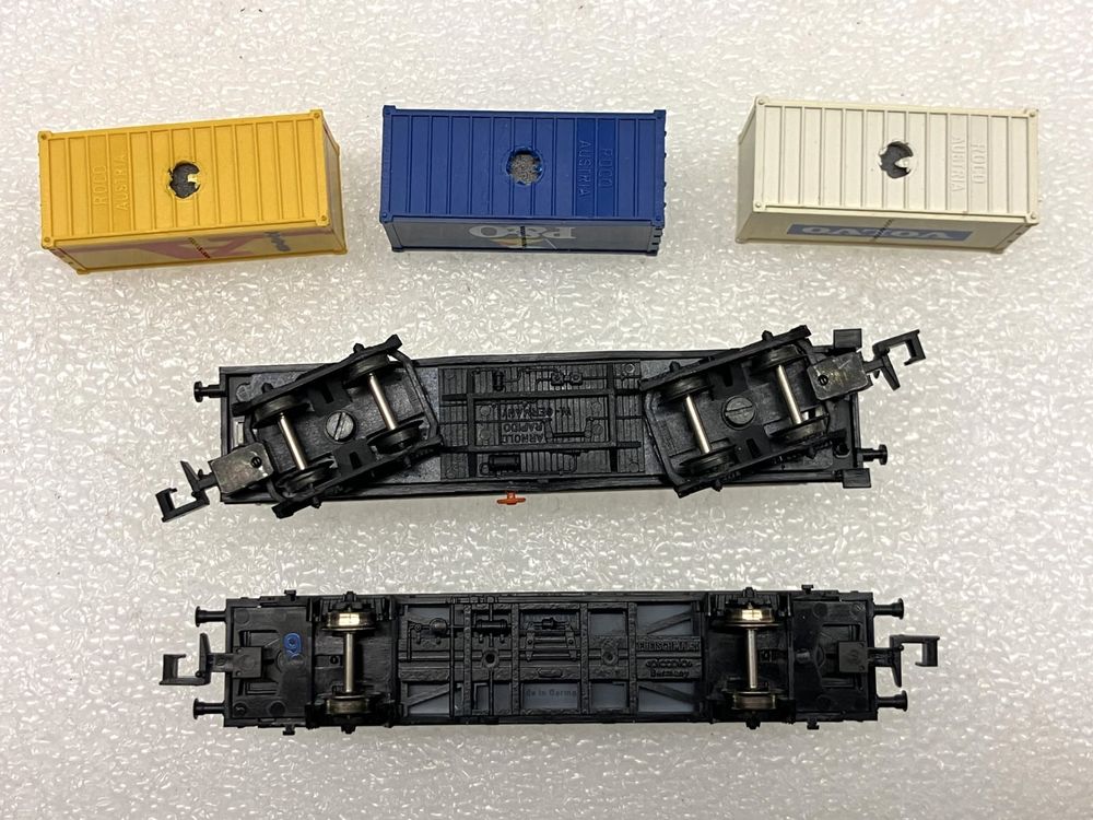 Modelleisenbahnen: Arnold Roco FM N= 2x Containerwagen Hapag-Lloyd - P&O Volvo – Neu (gemäss Beschreibung) aus Thun von retoolinoo 5