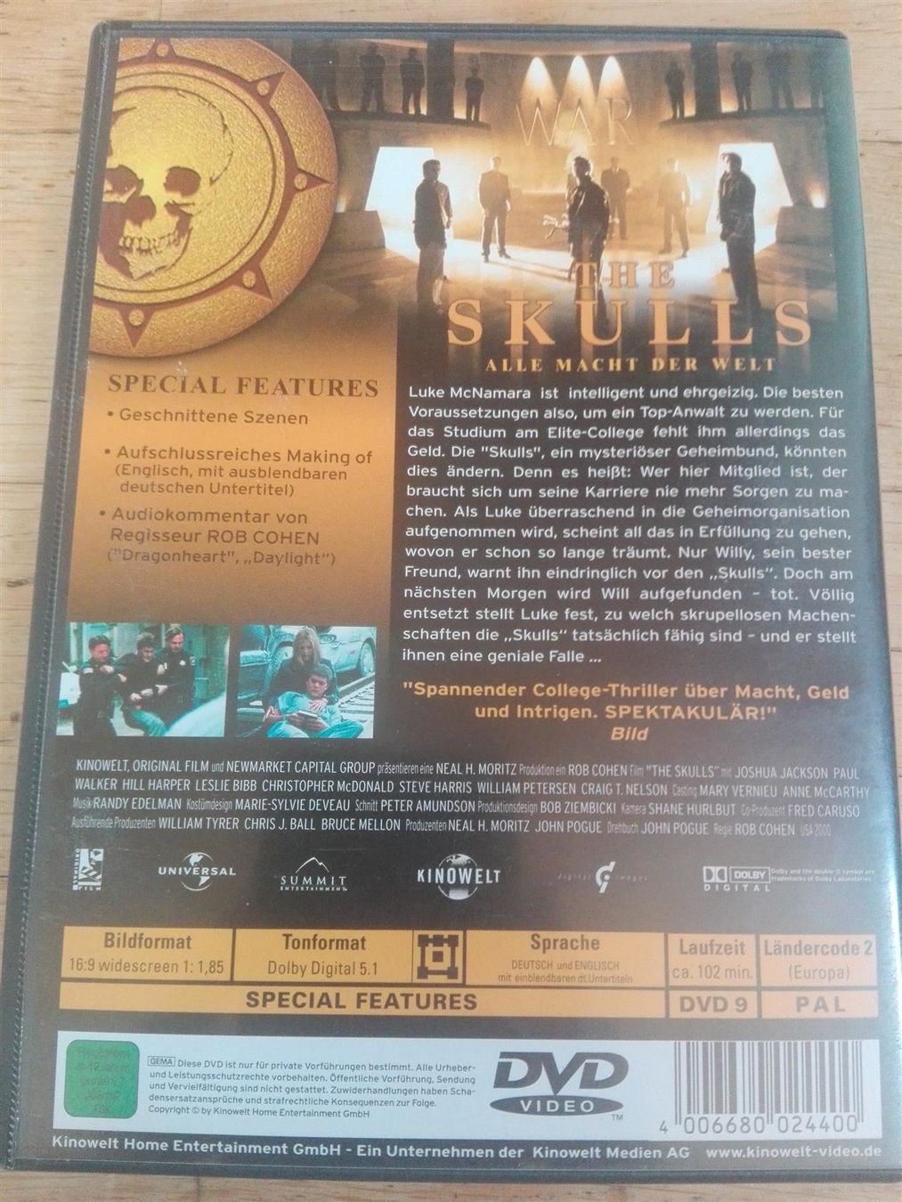 Tutti i DVDs: The Skulls (1 - 3)         -Trilogie- – Usato da St.Gallen venduto da elk2023 2