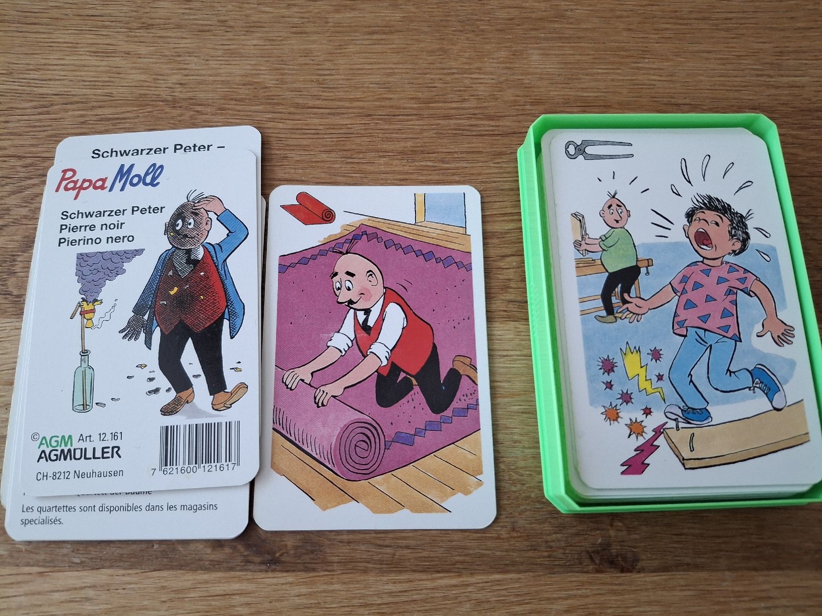Giochi: Schwarzer Peter  Papa moll + Schlümpfe Quartett – Usato da Thierachern venduto da Wemala 2