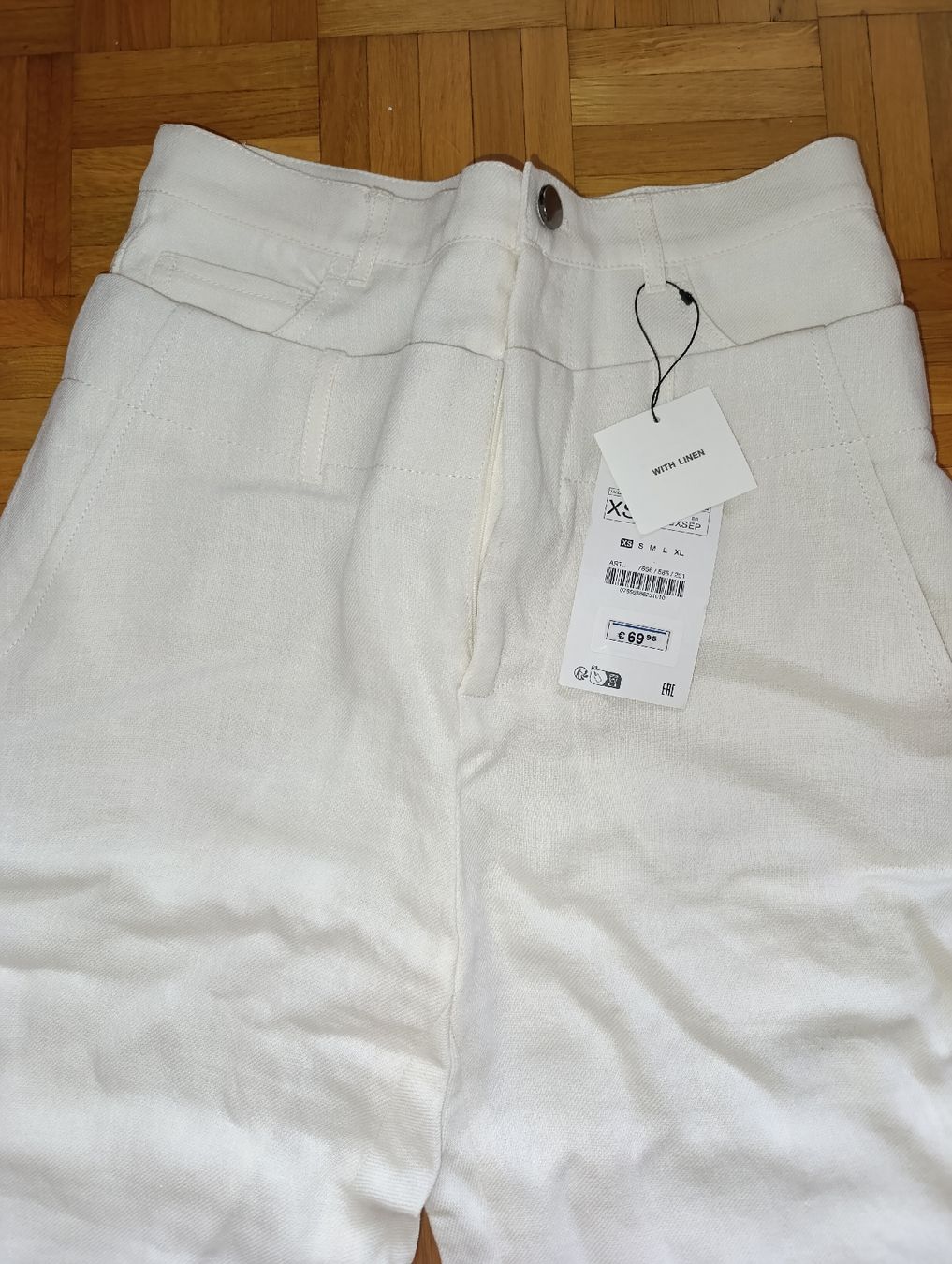Zara Pantaloni: ZARA Damen Leinenhose Gr XS – Nuovo e nell'imballaggio originale da Waltenschwil venduto da Bodensee84