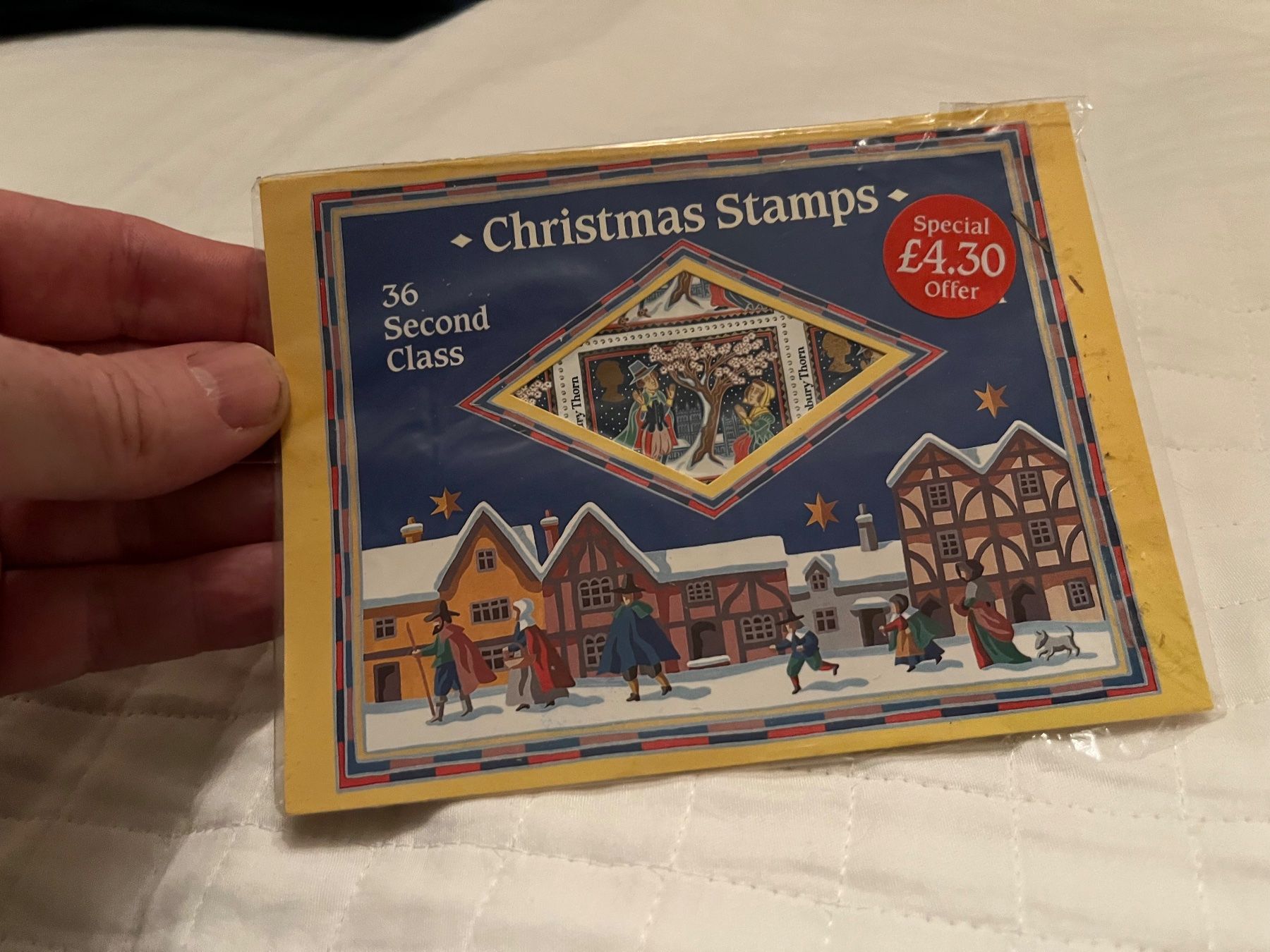 Tutti i francobolli: Weihnachten Briefmarken Christmas Stamps 36 Second Class – Nuovo e nell'imballaggio originale da Zürich venduto da engebrunau