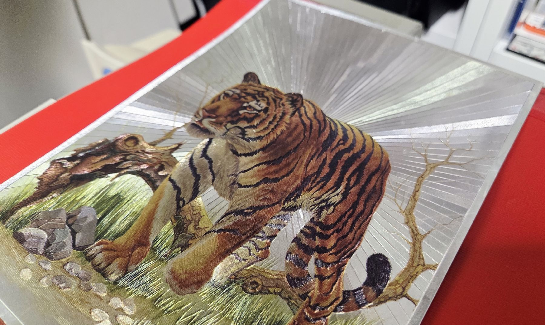 Foto & Immagini: Dufex Print - Bengal Tiger - Glänzend - 1990 - A5 – Usato da Reinach BL venduto da _MasterK_ 2