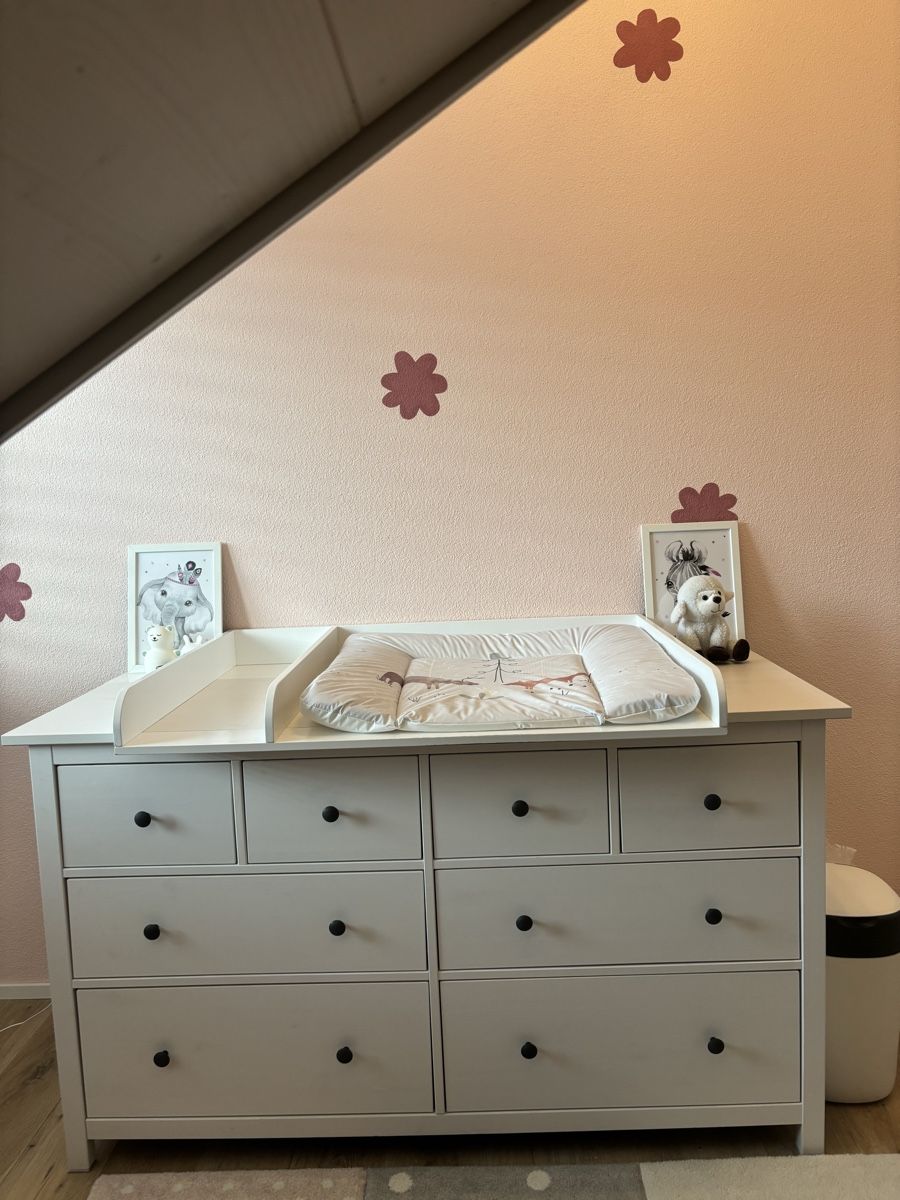 Ikea Wickeltisch & Zubehör: Kommode Hemnes inkl Wickelaufsatz  – Gebraucht aus Algetshausen von shoppingqueen_ 1
