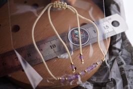 Armband Amethyst      Verstellbar    Fein