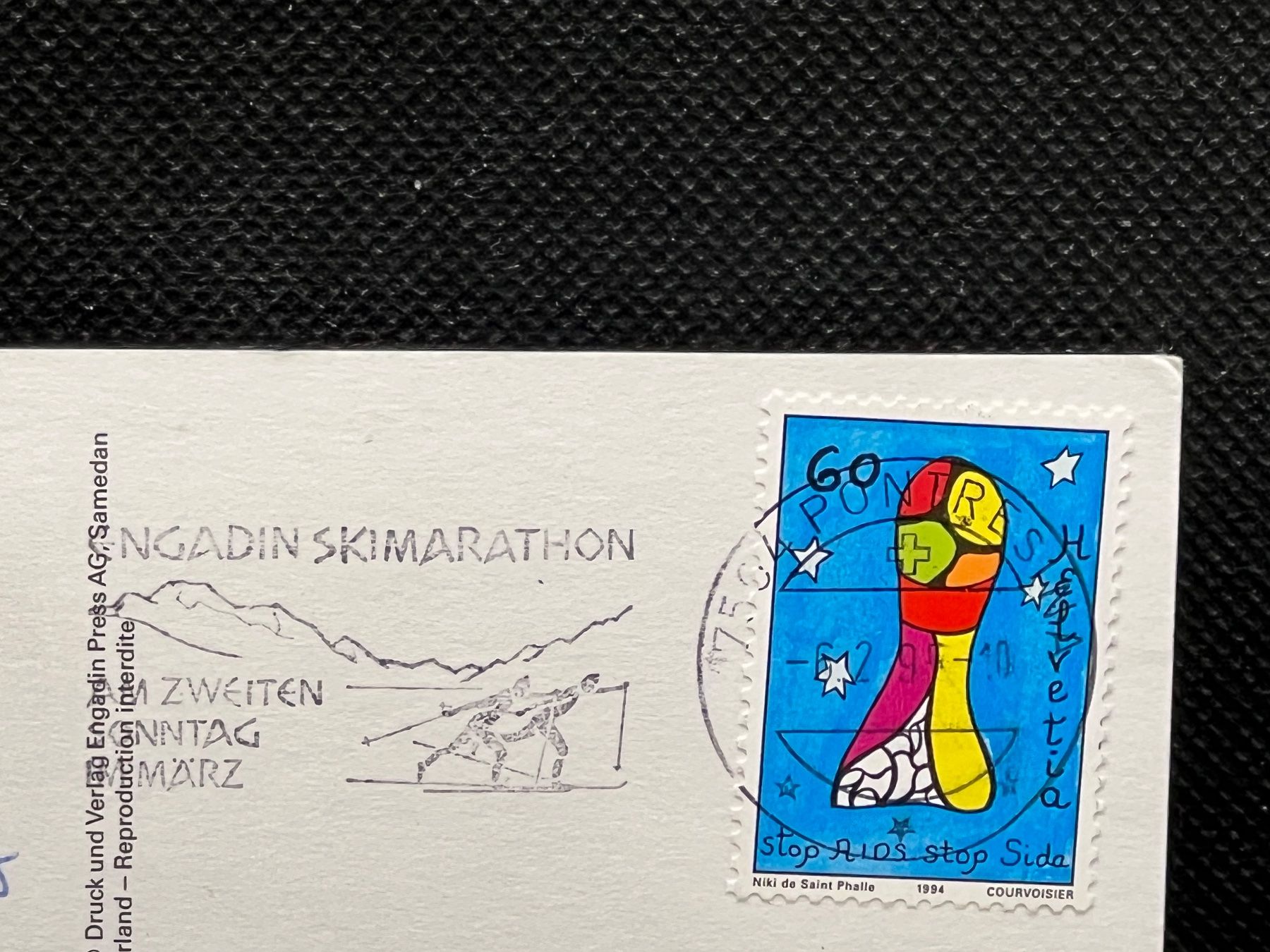 Cartoline postali: St. Moritz-Celerina: Skigebiet – Usato da Widnau venduto da Brusi9 1
