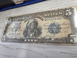 5 Dollar Silberzertifikat USA 1928 gebraucht