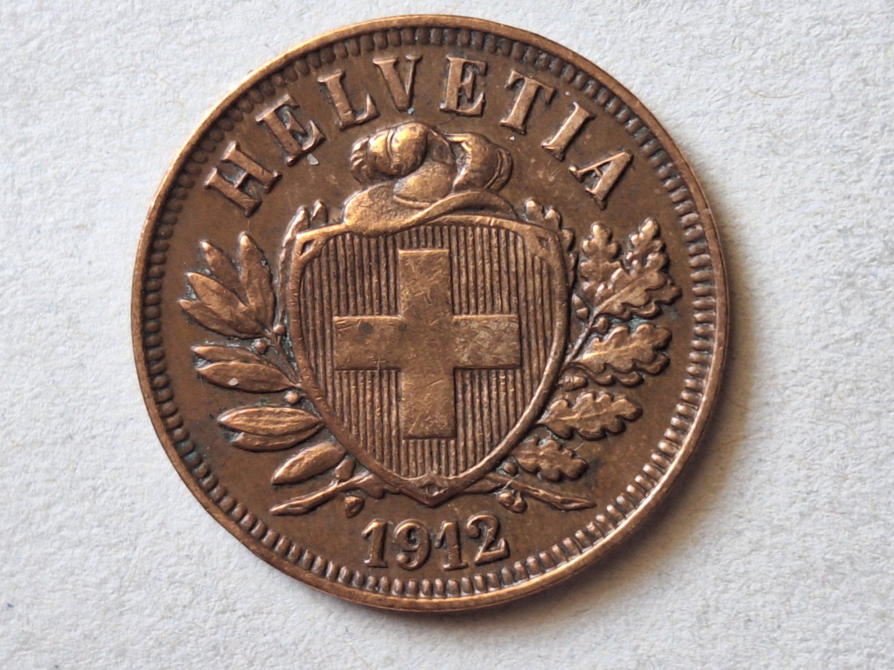 Alle Münzen: 2cts 1912 / SS – Gebraucht aus Couvet von zeze03