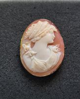 Gold 585 Camme Anhänger/Broche