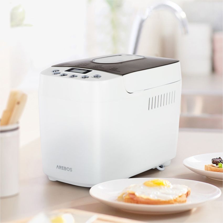 Küchengeräte: Brotbackautomat 1500g - 15 Programme, Weiß – Neu (gemäss Beschreibung) aus Nebikon von warendiscount