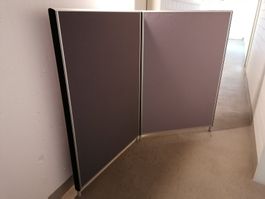 2 Stk. Schallschutzwand / Trennwand für Büro (wie Preform)