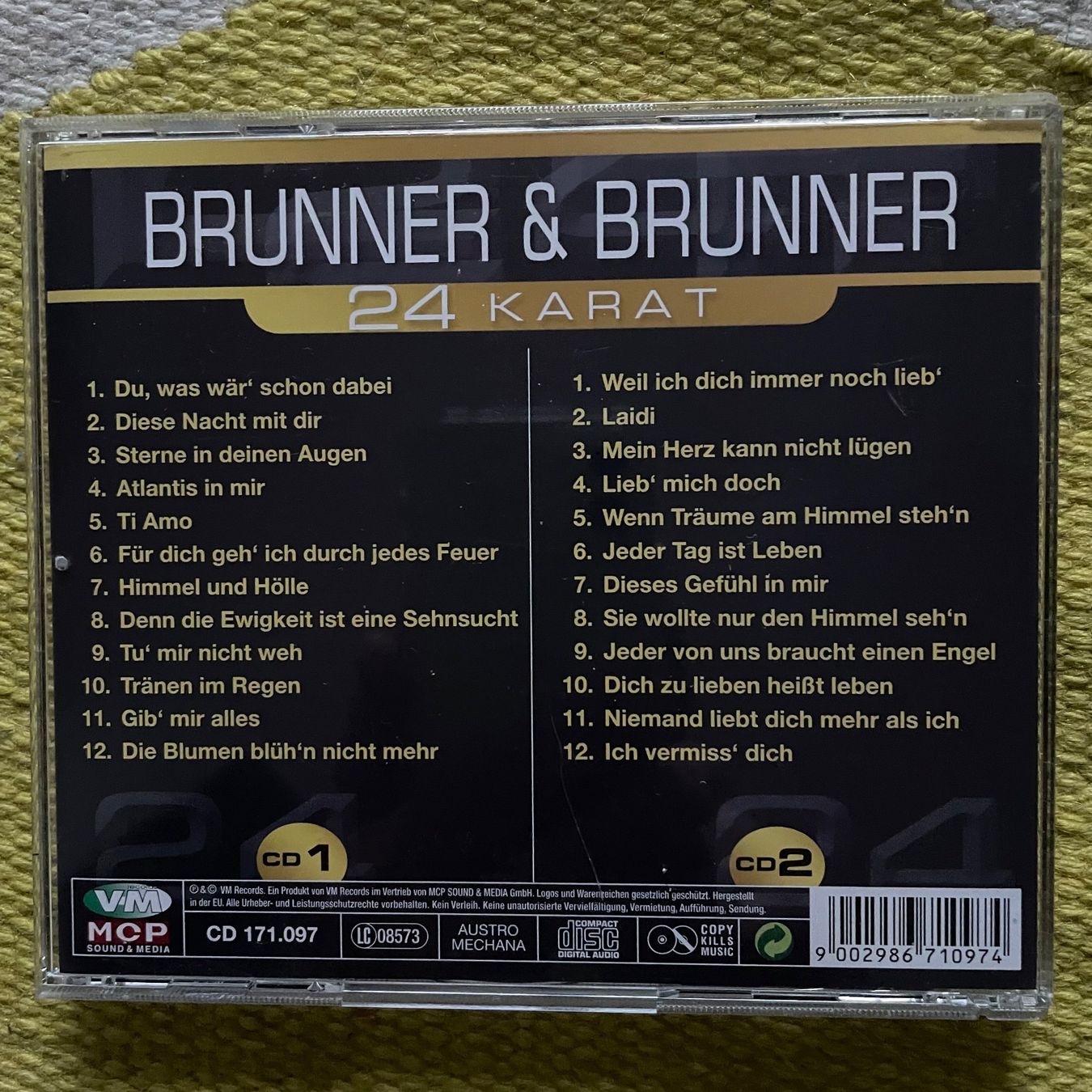 CD: BRUNNER&BRUNNER-2CD LIMITED EDITION 24 KARAT – Usato da Rorschacherberg venduto da CD-Roli 1