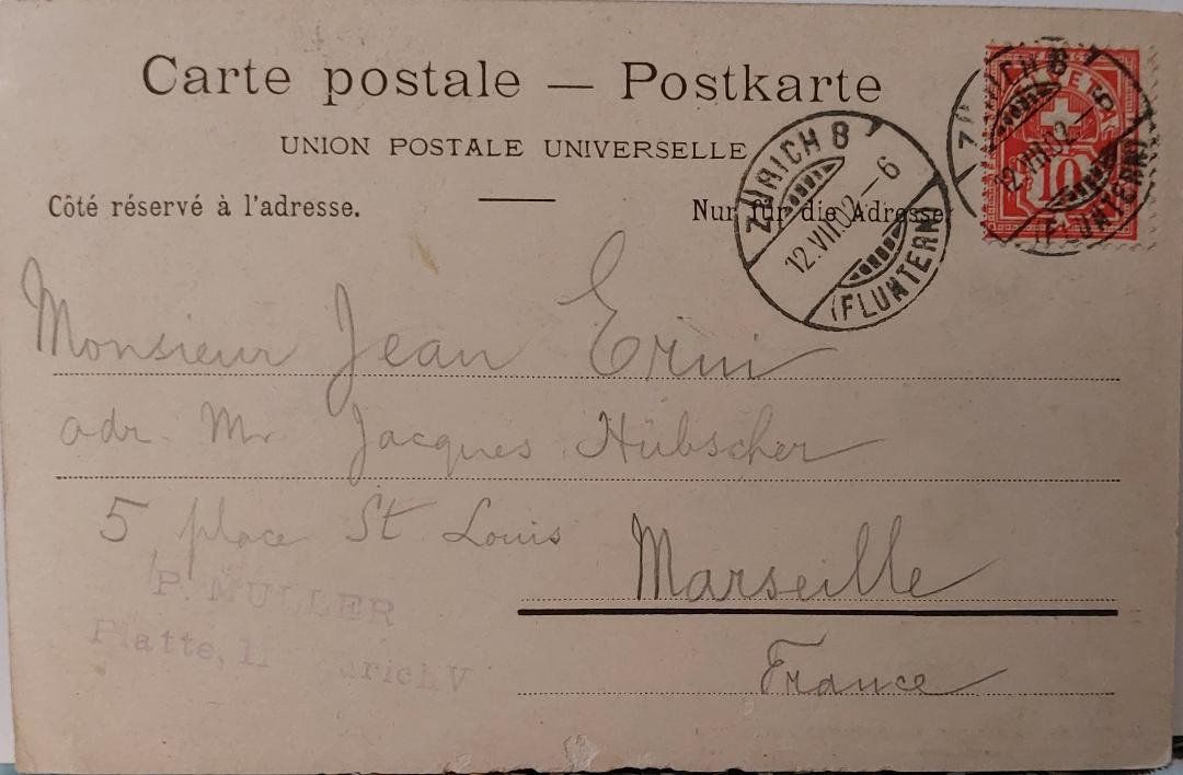 Cartoline postali: ZÜRICH - Limmatquai - Tram - 1902 – Usato da Delémont venduto da Domdom1 1