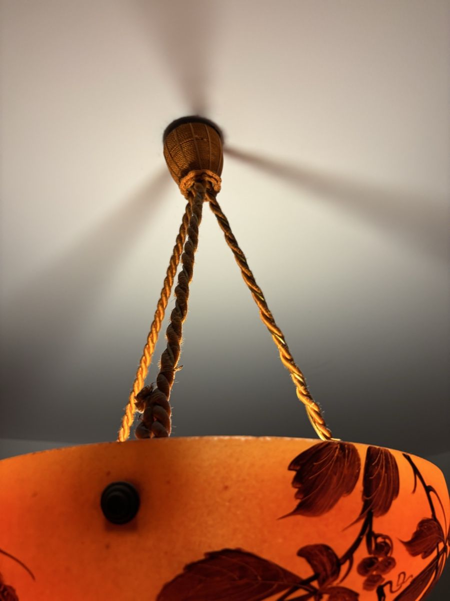 Lustres & lampes de plafonds: Lustre vasque Art Déco Leune – D'occasion à Cressier NE par Pfeutpfeut 2