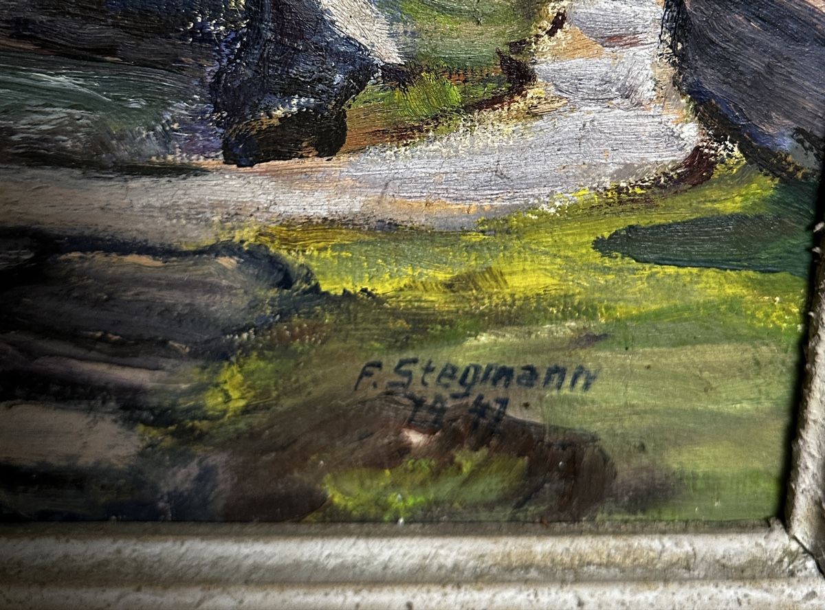 Gemälde: Gemälde F. Stegmann – Gebraucht aus Jegenstorf von reisen07 1