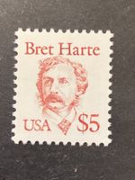USA 1987 5$ Bret Harte Schriftsteller postfrisch