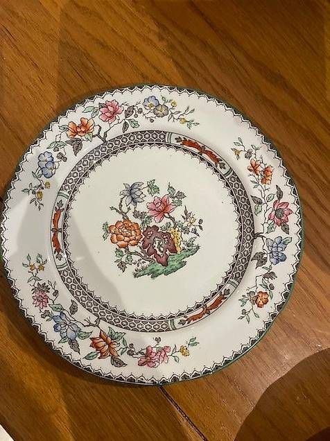 Set di piatti: Très beau service en faïence anglaise SPODE – Usato da Colombier NE venduto da Boy48 2