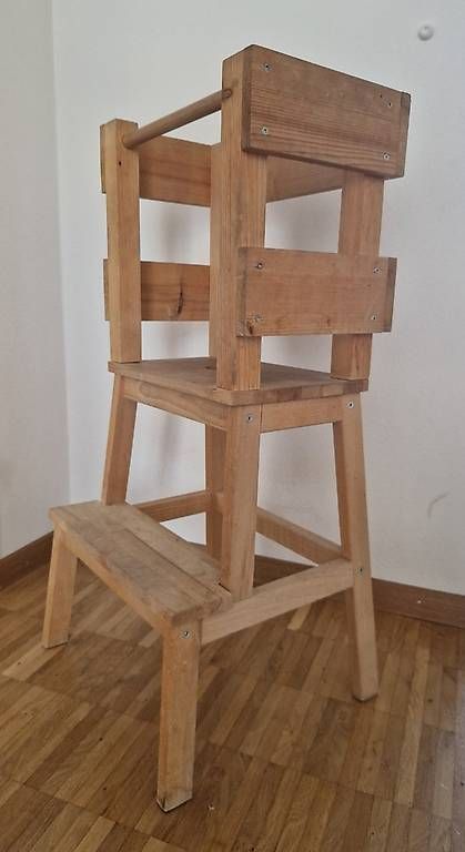 Hochstühle: Lernturm / Learning Tower aus Holz - Kinder Hocker Stehturm – Gebraucht aus Staffelbach von MrMH 3