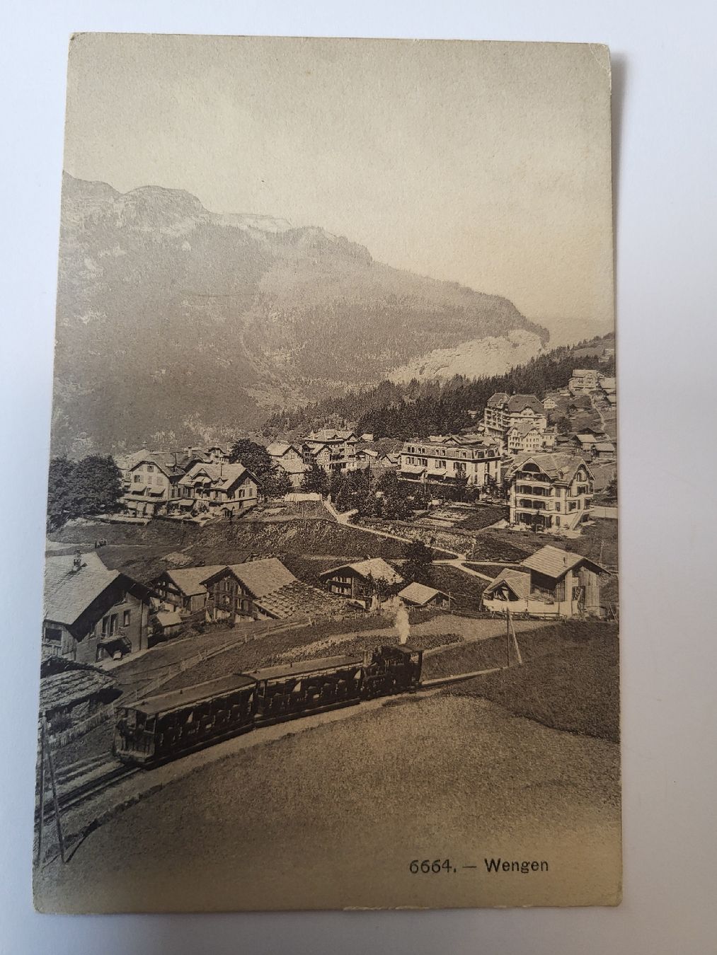 Cartoline postali: Alte Ansichtskarte Wengen, Eisenbahn Lokomotive R31 – Usato da nunningen venduto da mic_88k2