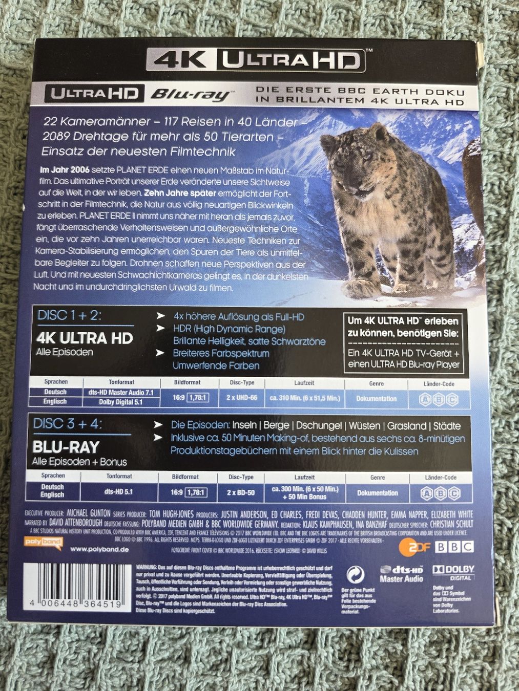 Tous les DVDs: Planet Erde 2 - 4K UltraHD + Blu-ray – D'occasion à Ellikon a d Thur par razzorblog 1