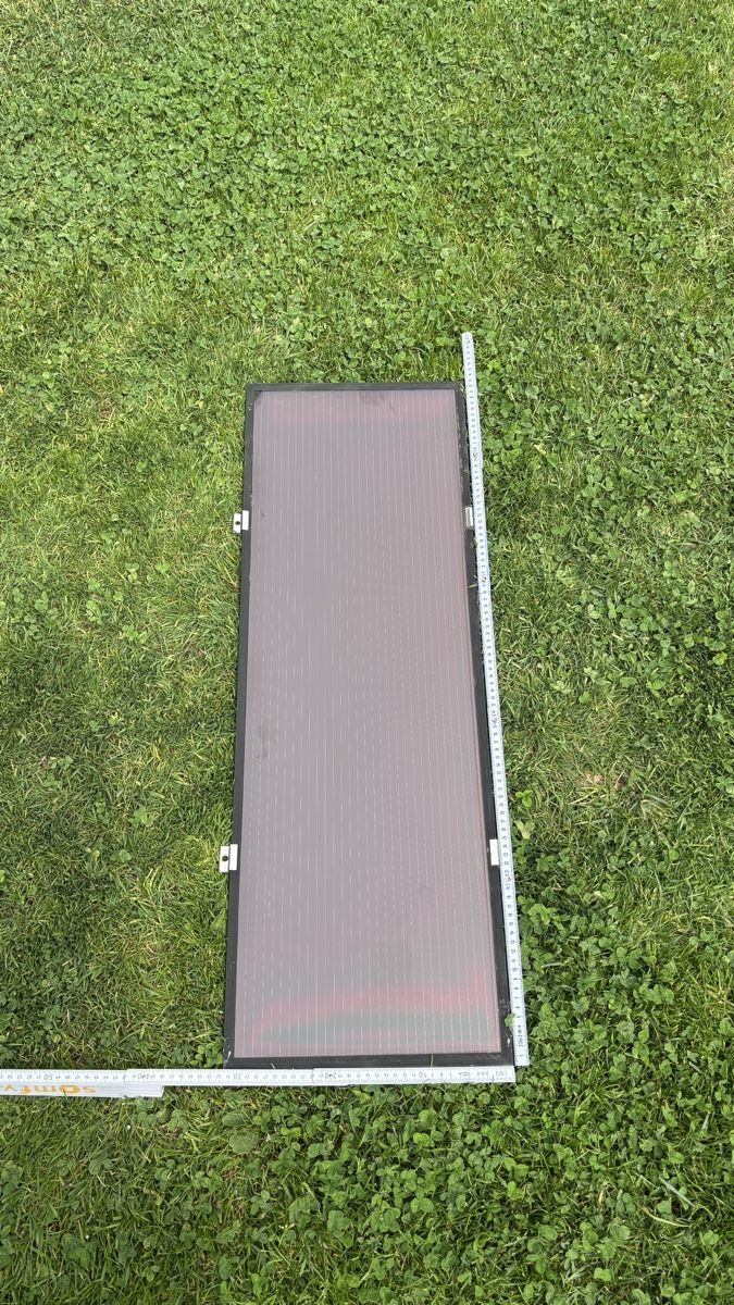 Dispositivi a energia solare: Solarpanel / Solarmodul 12W ca. 93cm x ca. 32cm – Usato da Deitingen venduto da Himhip