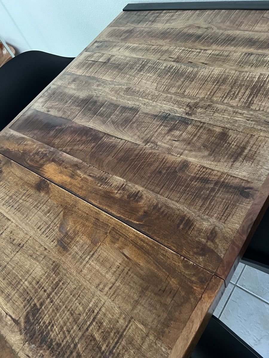 Tische: Tisch Holz mit Metallgestell schwarz – Gebraucht aus Fraubrunnen von bae_2xkt 3