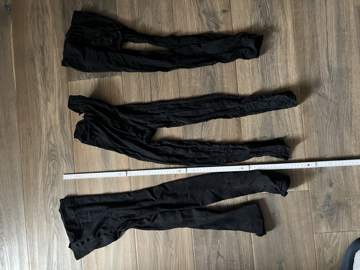 Leggings: 3er Set Schwarze Damen Strumpfleggings – Usato da Häusernmoos venduto da RanaNo 1