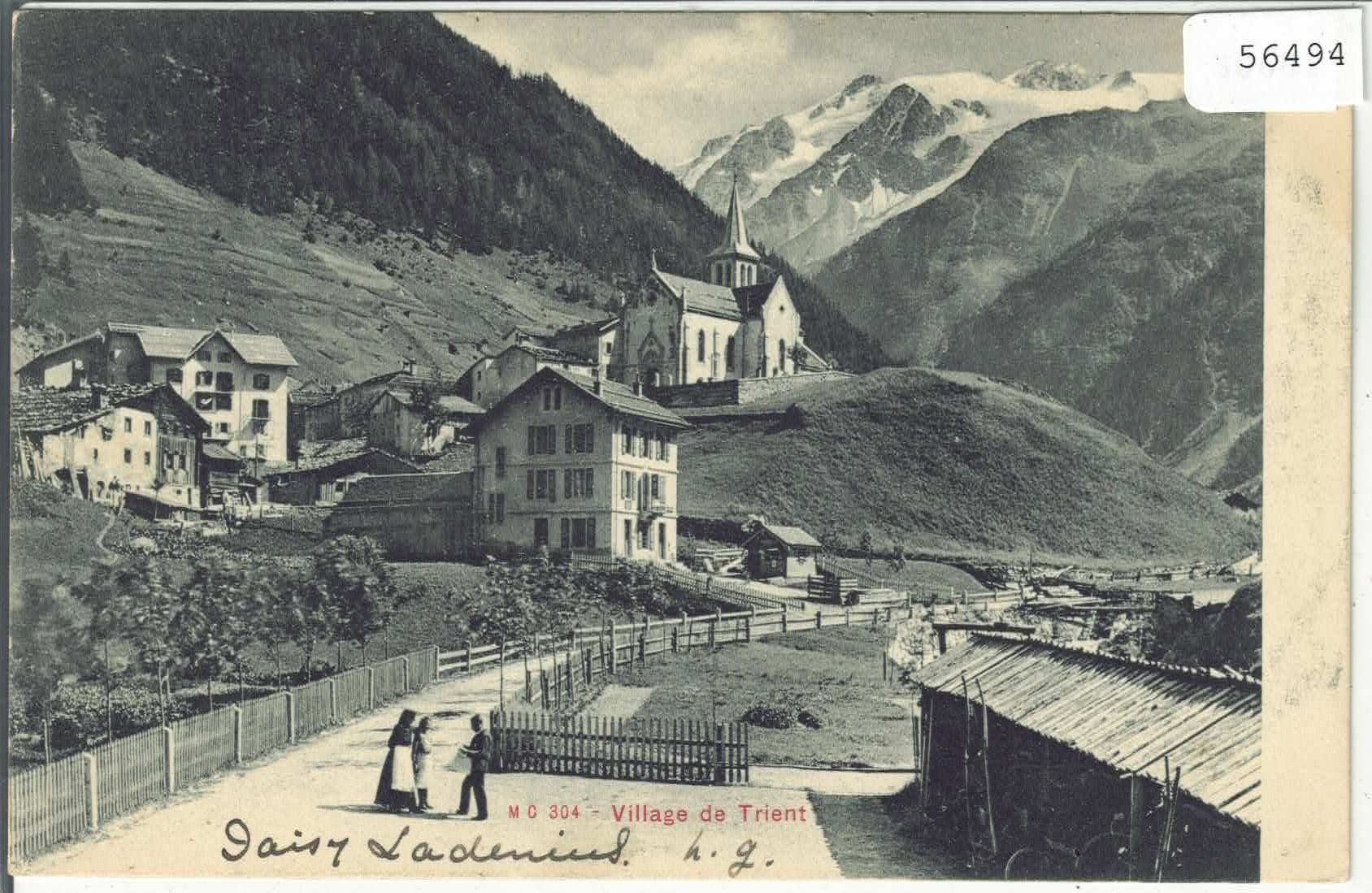 Cartoline postali: Village de Trient - animee – Usato da Ettingen venduto da Kartenplanet