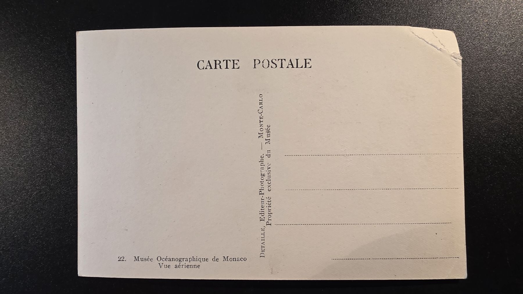 Cartes postales: Monaco Ansichtskarte, ca. 1922. Musée Océanographique. – D'occasion à Burgdorf par MIDICLORIAN 1