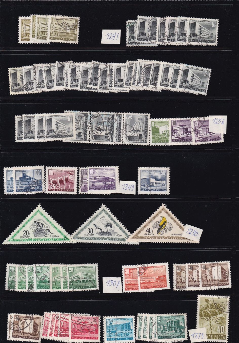 Tutti i francobolli: Briefmarken Seiten "Ungarn" – Usato da Münchwilen AG venduto da Nesar 9