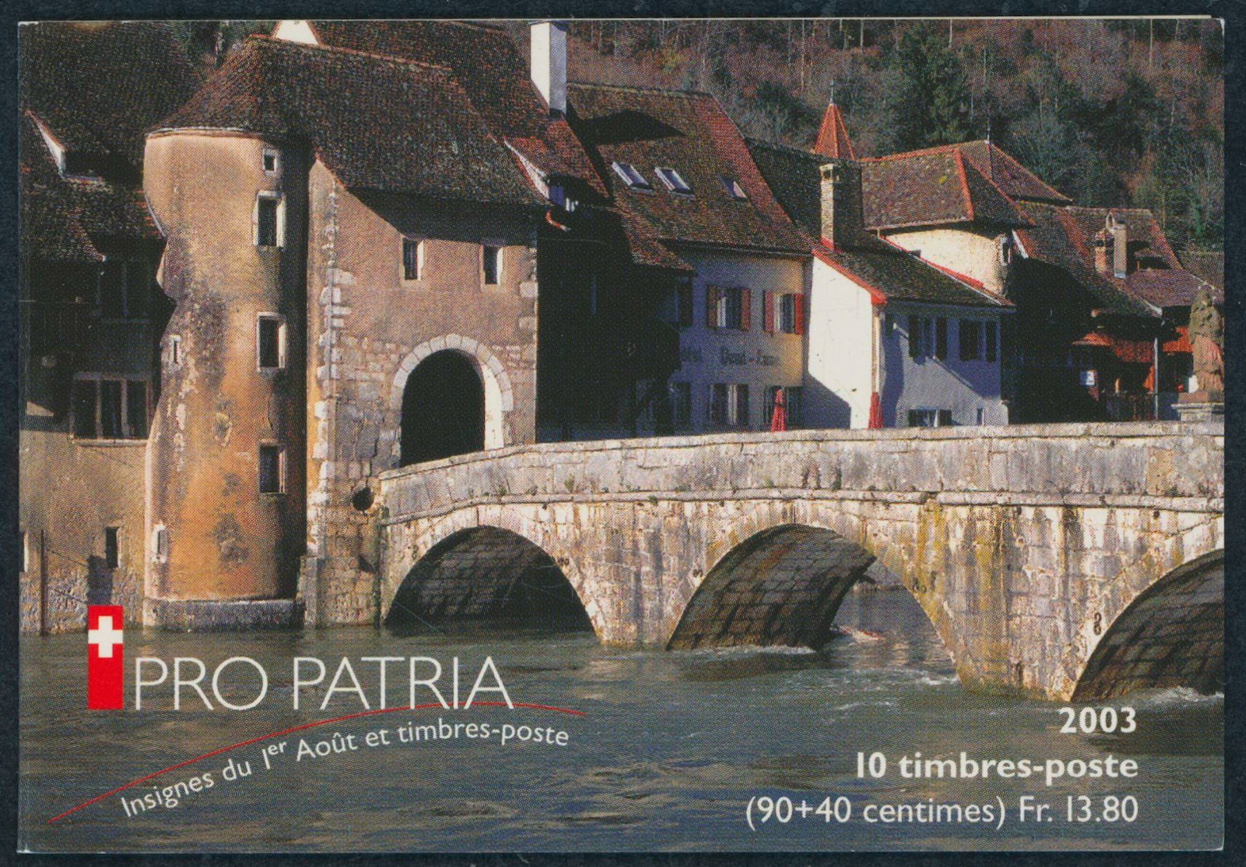 Tutti i francobolli: 2003 - Pro Patria - Markenheftchen - Ersttag ET – Usato da Schindellegi venduto da leecollect