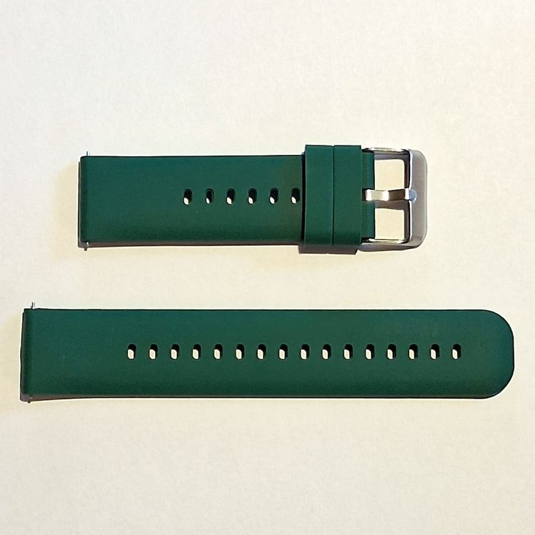 Bracelet De Montre En Silicone ZRC Noir - Largeur 22mm, Neuf Avec étiquettes
