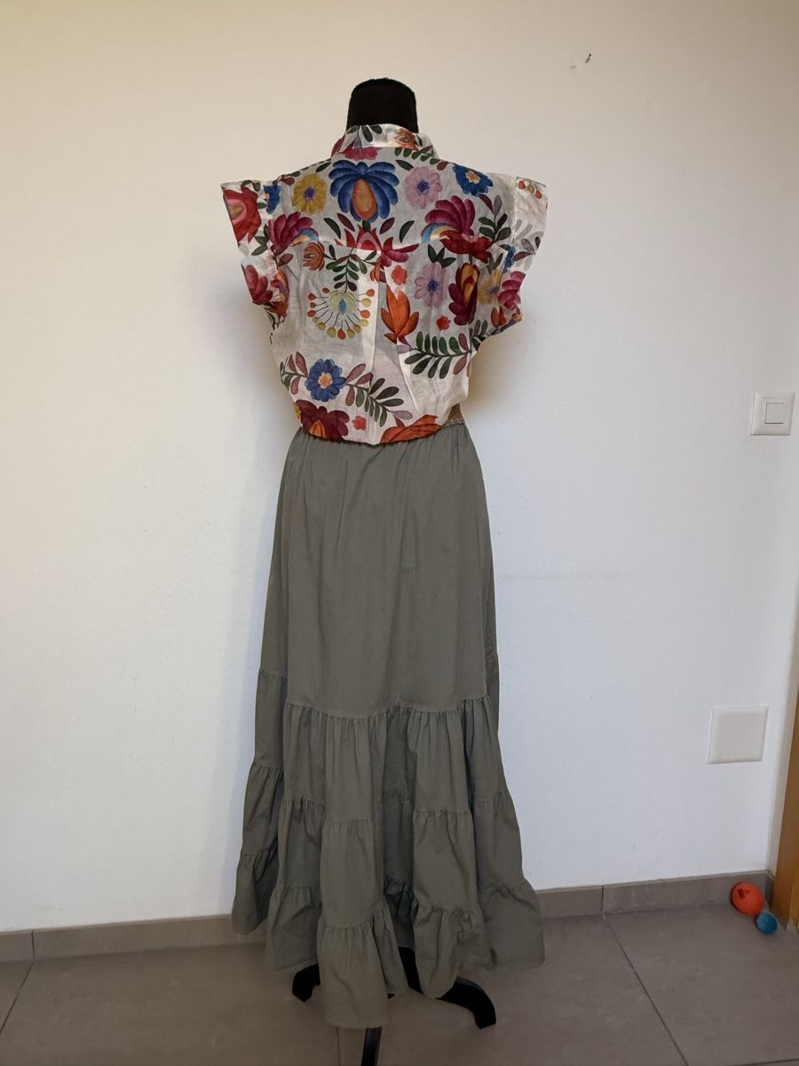Gonne: Boho Stufen Maxirock aus Baumwolle – Nuovo (secondo la descrizione) da Sigriswil venduto da ck56 1