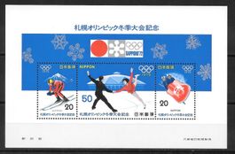 Japan Block 85 Olympische Winterspiele Saporro 1972 **