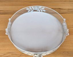 Shabby, Dekor, Serviertablau weiss