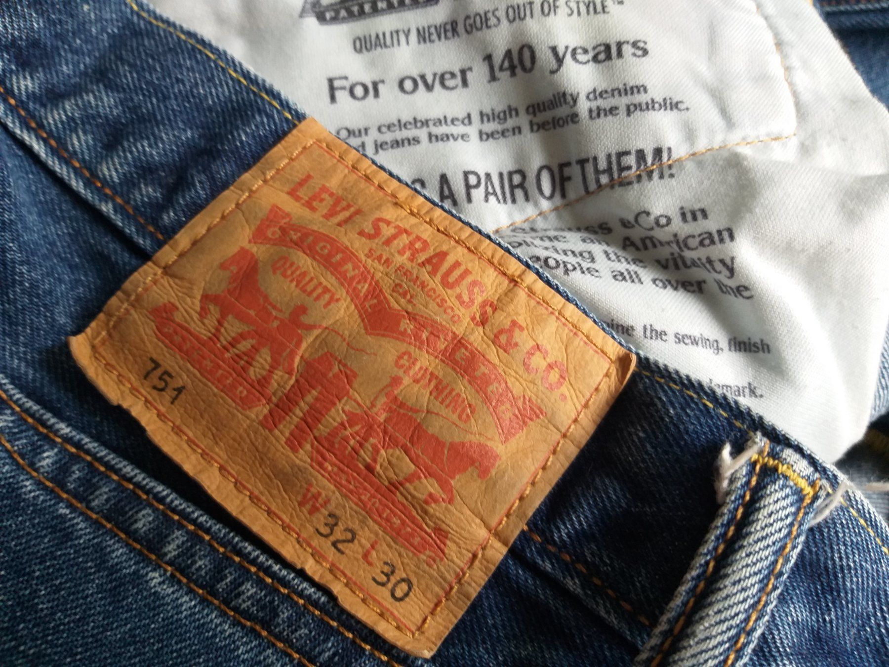 Levi's Jeans: LEVIS 751 Jeans taille / Grosse W32 L30 – Gebraucht aus Cossonay-ville von Super-Price-Quality 9