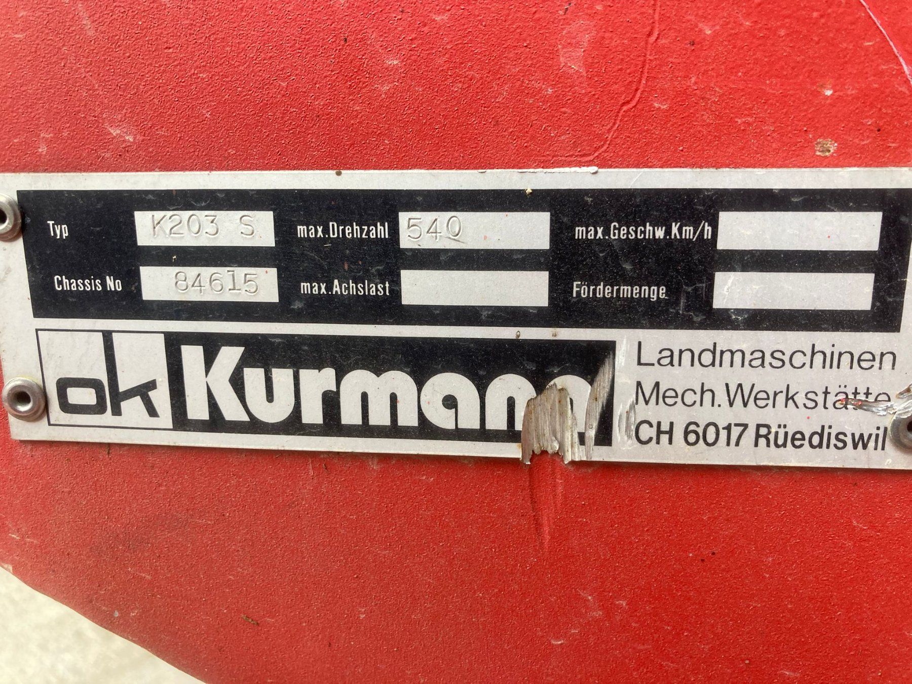 Tutte le macchine: Kurmann K203 S Aufbereiter – Usato da Bützberg venduto da Mryser1 3