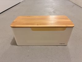LogiLink Aufbewahrungsbox mit Bambusdeckel neuwertig