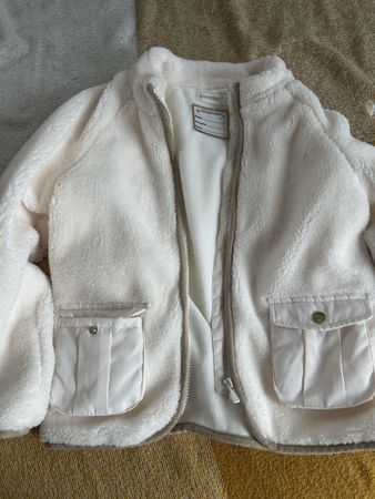 Orchestra Cream Fleece Jacket, size 140